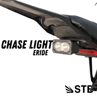 E-Ride Pro chase light mounted under the rear subframe