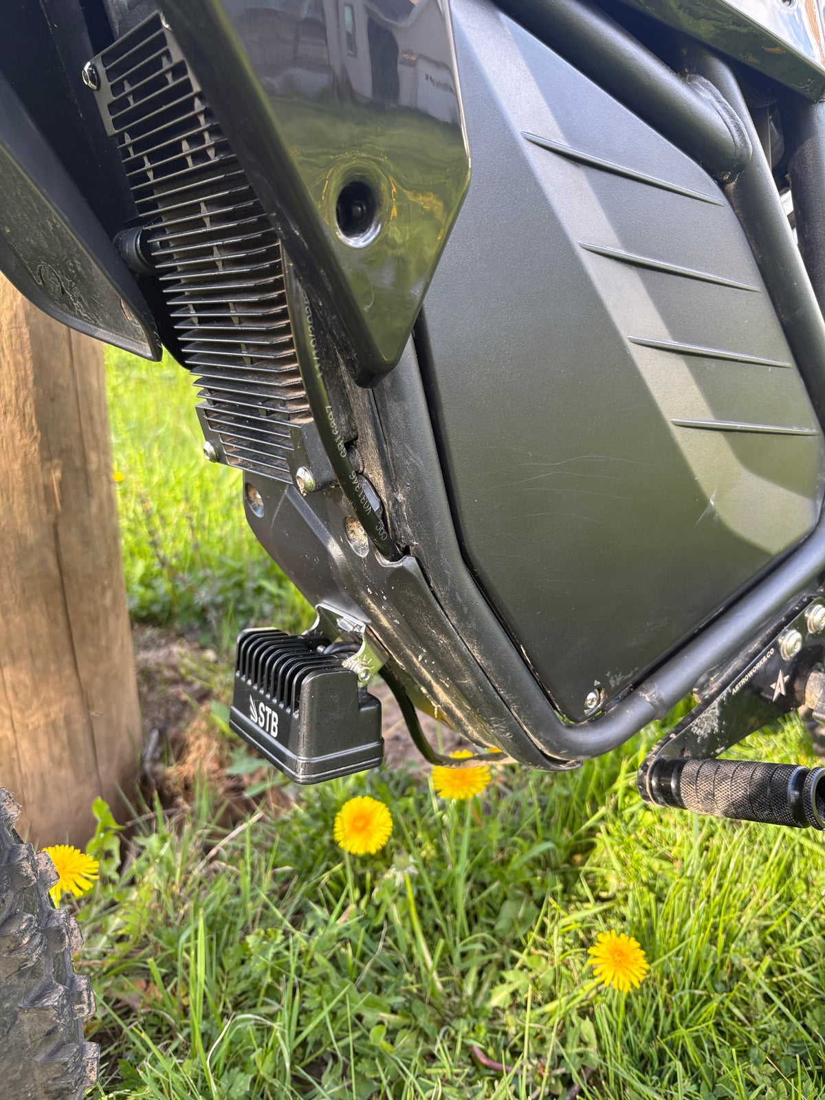 RTR wheelie light installed on an Electric & Co bike