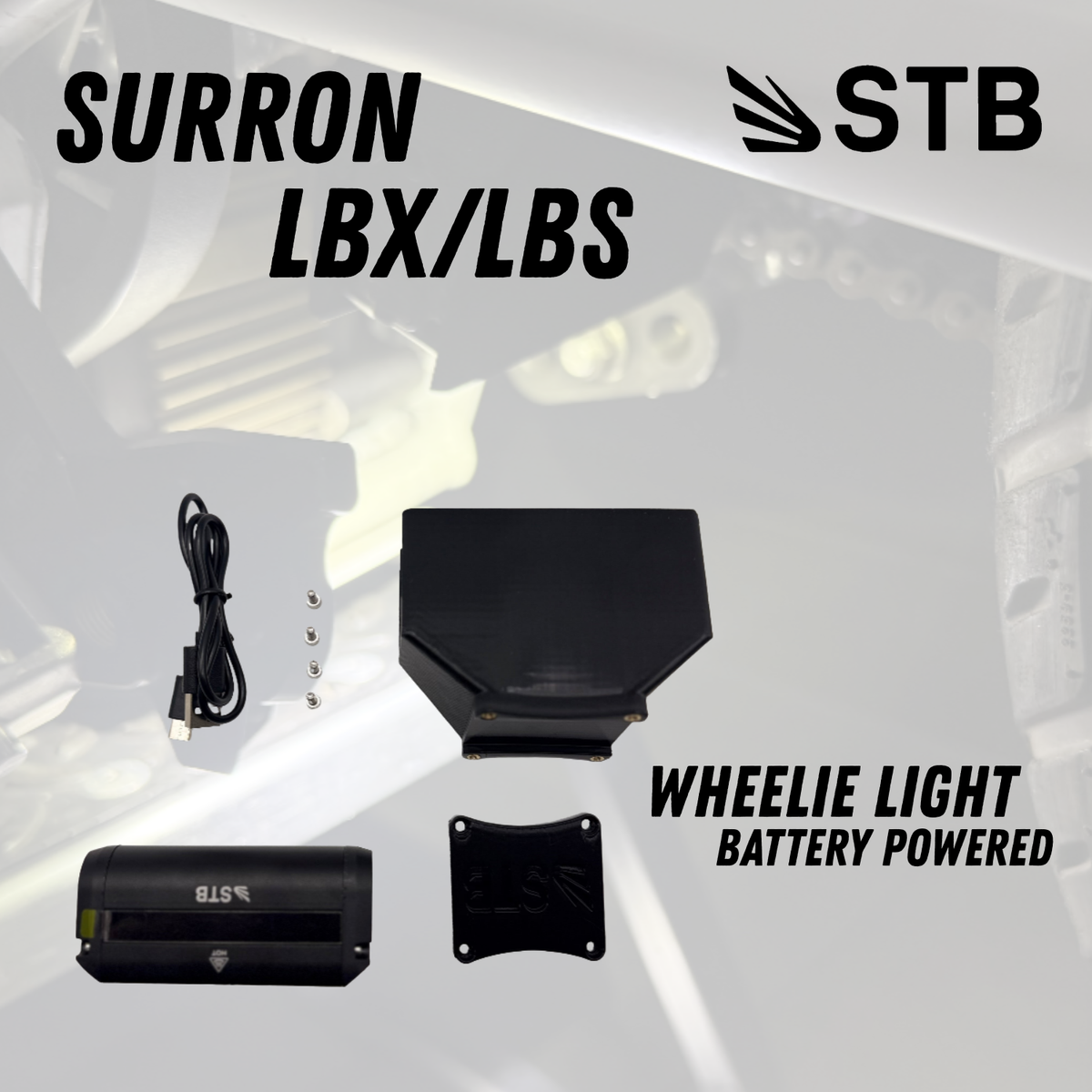 Sur-Ron LBX Wheelie Light V2 rechargeable battery powered kit