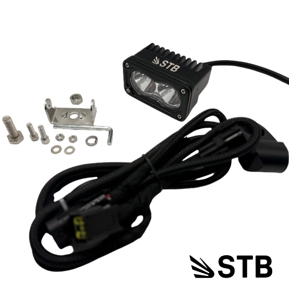 Talaria MX4 and MX5 wheelie light kit with harness and mounting hardware