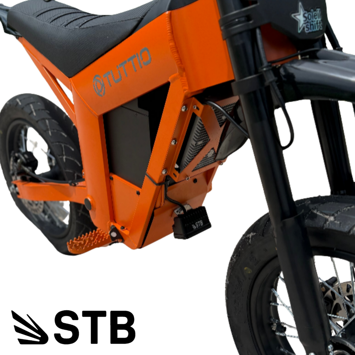 Tuttio wheelie light installed on bike side view